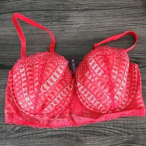 Adore Me Nymphadora Red Lace Bralette